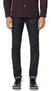 J BRAND MICK RAW DENIM SKINNY JEANS,JBRAN40997