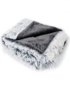 Cheer Collection Shaggy Throw Blanket In Gray