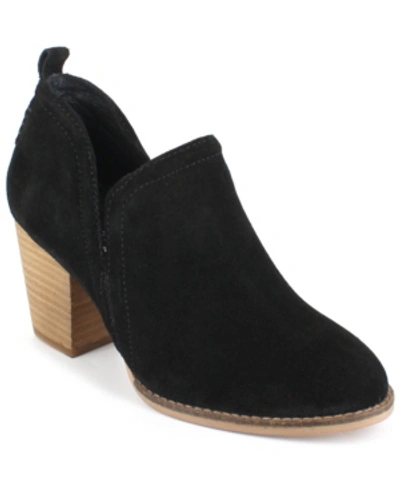 Zigi Soho Women's Sindy Western Booties Women's Shoes In Black Suede