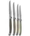 French Home Laguiole Steak Knives, Set Of 4 In Neutral Tones
