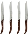 FRENCH HOME LAGUIOLE CONNOISSEUR ROSEWOOD STEAK KNIVES, SET OF 4