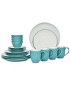 Noritake Colorwave 20-pc. Coupe Dinnerware Set, Service For 4 In Turquoise