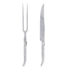 FRENCH HOME LAGUIOLE STAINLESS STEEL CARVING KNIFE AND FORK SET