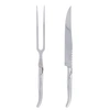 French Home Laguiole Stainless Steel Carving Knife And Fork Set In Stainless Steel