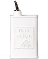 Vietri Lastra Olive Oil Can In White