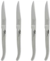 FRENCH HOME LAGUIOLE CONNOISSEUR STAINLESS STEEL STEAK KNIVES, SET OF 4