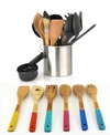 Berghoff Studio Collection Nylon And Bamboo 29-pc. Tool Set In Multi