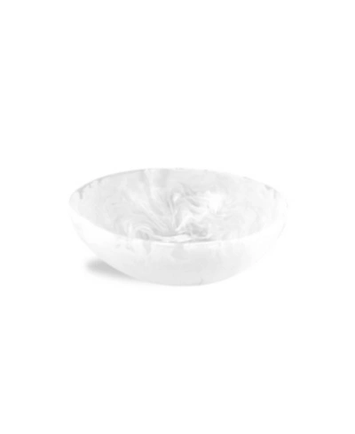 Nashi Home Wave Bowl Medium In White Swirl