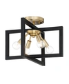 Designer's Fountain Designers Fountain Xander 4 Light Semi-flush In Brass