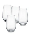 VILLEROY & BOCH ENTREE WATER TUMBLER OR COCKTAIL GLASS, SET OF 4