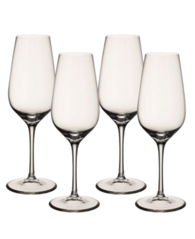 Villeroy & Boch Entree Set Of 4 Champagne Flutes