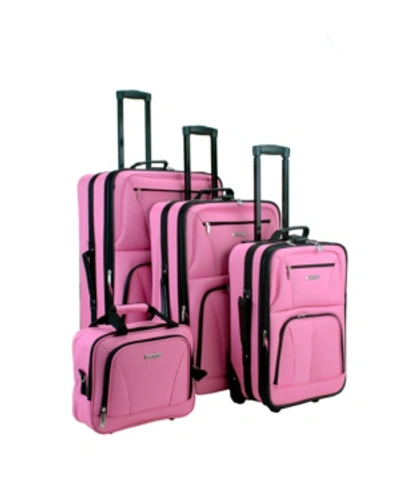 Rockland 4-pc. Softside Luggage Set In Pink