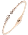 Givenchy Pave Open Cuff Bracelet In Rose Gold