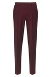 HUGO REGULAR FIT PANTS IN STRUCTURED STRETCH WOOL