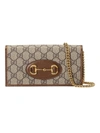 GUCCI 1955 HORSEBIT WALLET WITH CHAIN,400012257115