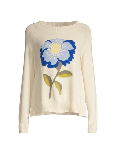 Weekend Max Mara Women's Domizia Flower Sweater In Naturale