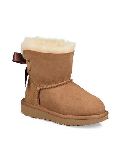 Ugg Babies' Little Girl's & Girl's Mini Bailey Bow Boots In Brown