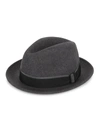 SAKS FIFTH AVENUE MEN'S COLLECTION WOOL FEDORA,0400012683898