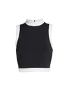 ALICE AND OLIVIA MORY SLEEVELESS CROP TOP,400013362739