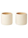 AERIN SHAGREEN 2-PIECE NAPKIN RING SET,400012664125