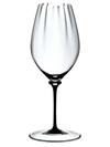 RIEDEL FATTO A MANO PERFORMANCE BLACK STEM RIESLING WINE GLASS,400013378987
