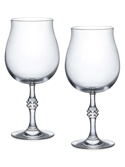 Baccarat Jcb Passion Set Of Two Lead Crystal Wine Glasses In Clear