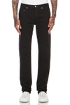 Apc Navy Petit New Standard Jeans In Noir Lave