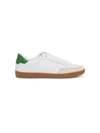 Saint Laurent Court Classic Sneakers In Perforated Leather In White