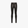 Joseph High-waist Lambskin Leggings In Black