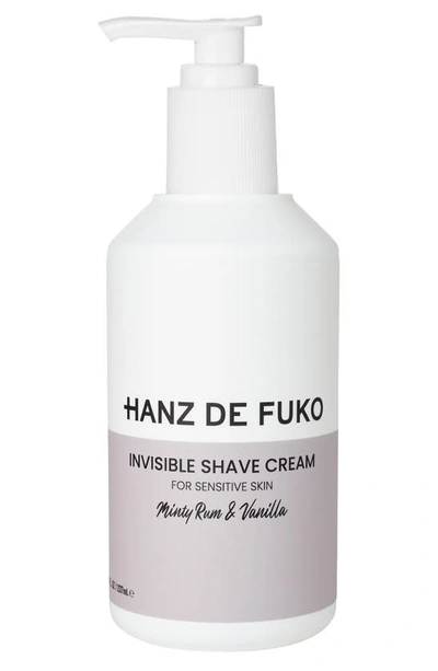 Hanz De Fuko Invisible Shave Cream, 237ml In Colorless