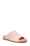 Kelsi Dagger Brooklyn Squish Slide Sandal In Peach Fabric