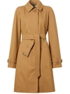 BURBERRY SINGLE-BREASTED BELTED COAT