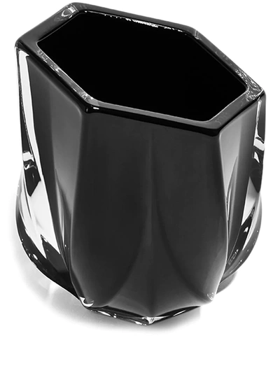 Zaha Hadid Design Shimmer Tealight Holder (10cm) In Black