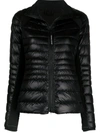 Canada Goose Hybridge Lite Hooded Stretch Jersey-trimmed Quilted Shell Down Jacket In Black