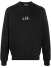 Dsquared2 Dsquared Icon Mini Logo Crewneck Sweatshirt In Black
