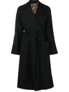 Dolce & Gabbana Double-breasted Virgin Wool-blend Coat In Black