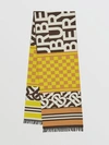 BURBERRY Montage Regenerated Cashmere Wool Jacquard Scarf