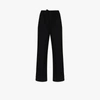 Tekla Unisex Black Flannel Pyjama Trousers In Schwarz