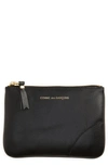 COMME DES GARÇONS SMALL CLASSIC LEATHER ZIP-UP POUCH,SA8100