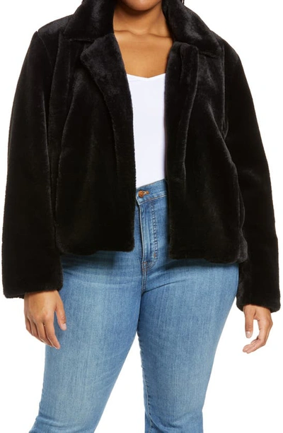 Blanknyc Uptown Girl Crop Faux Fur Jacket