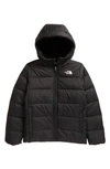 The North Face Kids' Mount Chimbo Reversible Water Repellent Recycled Polyester Jacket In Black