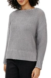 Eileen Fisher Organic Cotton Crewneck Sweater In Moon