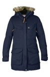 FJALL RAVEN NUUK WATERPROOF PARKA WITH REMOVABLE FAUX FUR TRIM,F89655