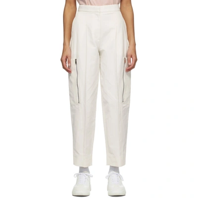 Stella Mccartney Karla Zip-detail Cropped Trousers In White