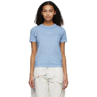 Stella Mccartney T-shirt Overprinted Color Shirt In Light Blue