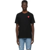 Comme Des Garçons Play Polo Shirt With Ribbed Collar And Straight Hem In 1 Black