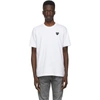 COMME DES GARÇONS PLAY WHITE & BLACK HEART PATCH T-SHIRT