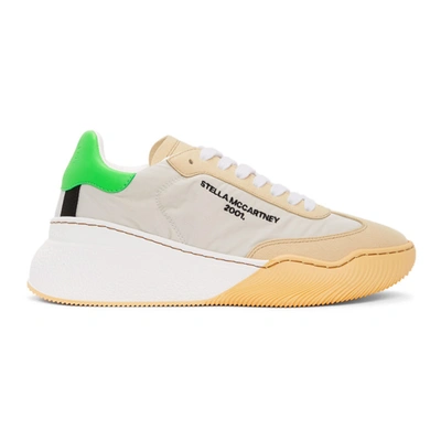 Stella Mccartney Multicolor Loop Trainers In Yellow,white,green