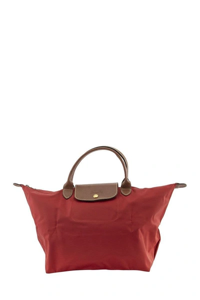 Longchamp Le Pliage - Top Handle M In Red