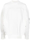 Valentino Side Pockets Sweatshirt In White In White